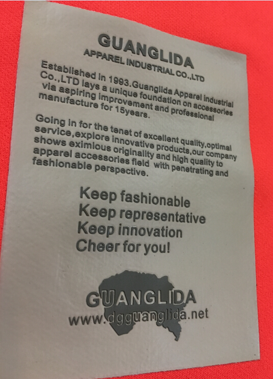3D Screen Print Silicone Transfer Label